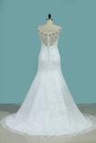 2024 Off The Shouider Wedding Dresses Lace With Beading Mermaid