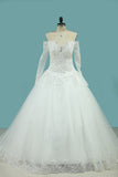 2024 Hot Wedding Dresses Sweetheart Ball Gown Tulle With Applique