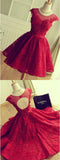 Short Evie Lace Homecoming Dresses Dress Red Sexy Party Dress CD1180