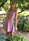 Homecoming Dresses Satin Aubrey Two Piece Short For Teen CD3374