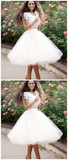 Custom Made Morden Short Dresses For Cheap Dresses Homecoming Dresses Samara Two Pieces Ivory CD939