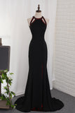 2024 Scoop Prom Dresses Mermaid Open Back With Beading Spadnex