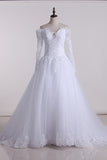 2024 Hot Wedding Dresses Sweetheart Ball Gown Tulle With Applique