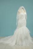 2024 New Arrival Sweetheart Tulle With Applique Mermaid Wedding Dresses