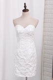 2024 Detachable Wedding Dresses Sheath/Column Sweetheart