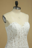 2024 Vintage Wedding Dresses Sweetheart A Line Tulle With Applique Court Train