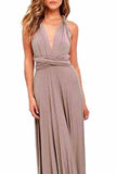 Sexy Variety-Style Elegant V-Neck Pleated Pleated Evening Sleeveless Back Cross Bridesmaid Dresses