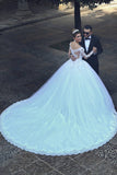 2024 Hot Wedding Dresses Sweetheart Ball Gown Tulle With Applique