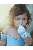 2024 Off The Shoulder Flower Girl Dresses Satin A Line With Bow Knot Asymmetrical