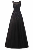 Beautiful A-Line Long Lace Tulle Zipper Evening Dress Ball Gown Bridesmaid Dress