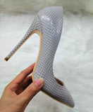 High Heels with Snakeskin Patterns Fashion Women Party Shoes